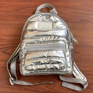 Dagne Dover Small Dakota Silver Puff Backpack